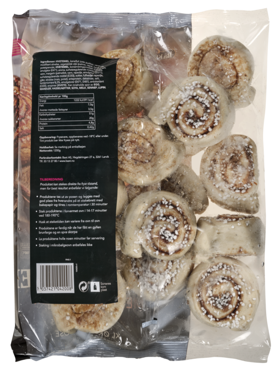 Kanelboller 80g Xl Pose 1200g Bakeverket - Bilde 6