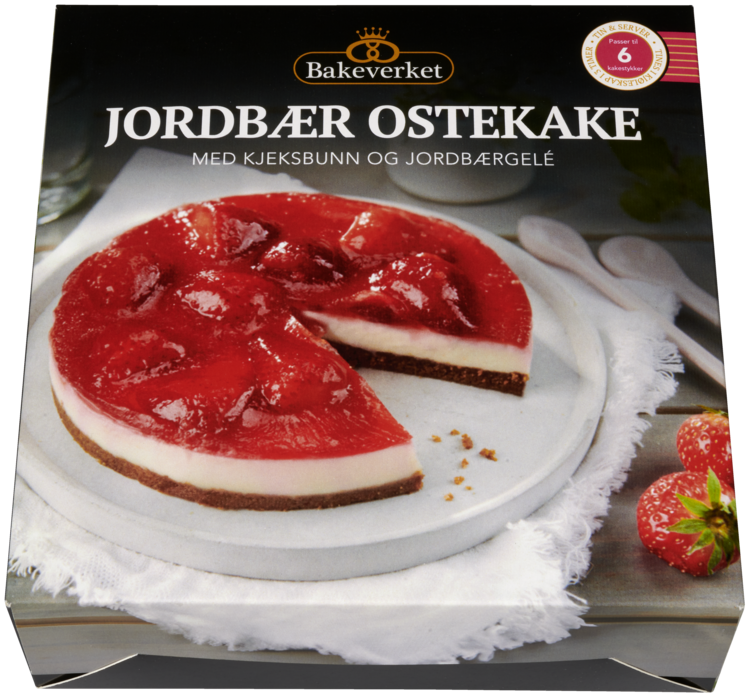 Ostekake Jordbær 550g Bakeverket