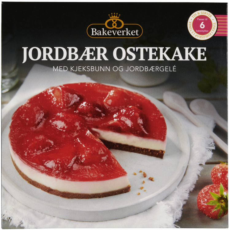 Ostekake Jordbær 550g Bakeverket - Bilde 3