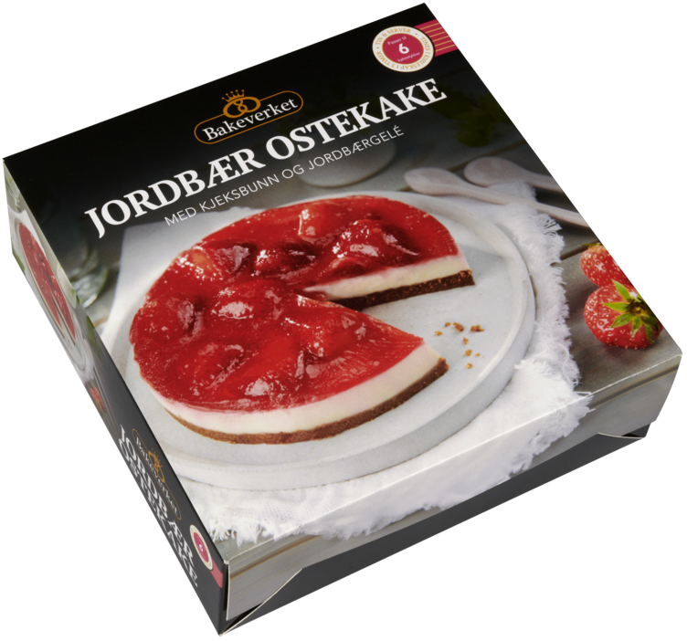 Ostekake Jordbær 550g Bakeverket - Bilde 2
