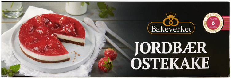 Ostekake Jordbær 550g Bakeverket - Bilde 6