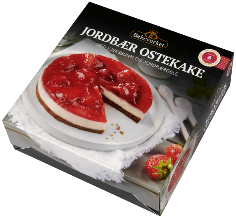 Ostekake Jordbær 550g Bakeverket - Bilde 4