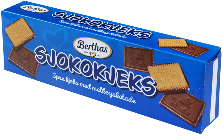 Sjokokjeks 125g Berthas - Bilde 4