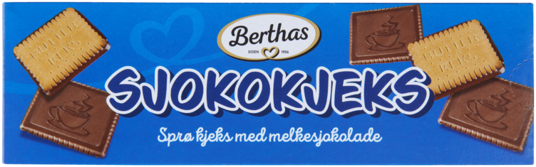 Sjokokjeks 125g Berthas - Bilde 3