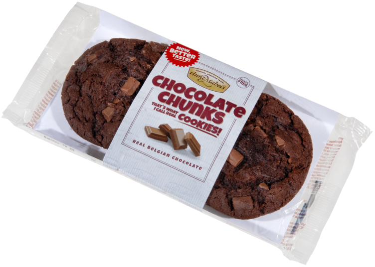 Chocolate Chunk Cookies 4pk 180g Aunt Mabels - Bilde 4