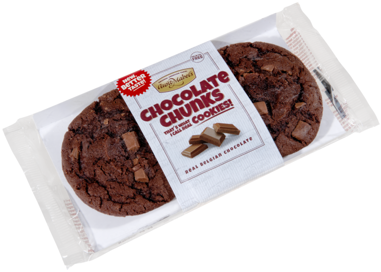 Chocolate Chunk Cookies 4pk 180g Aunt Mabels - Bilde 3