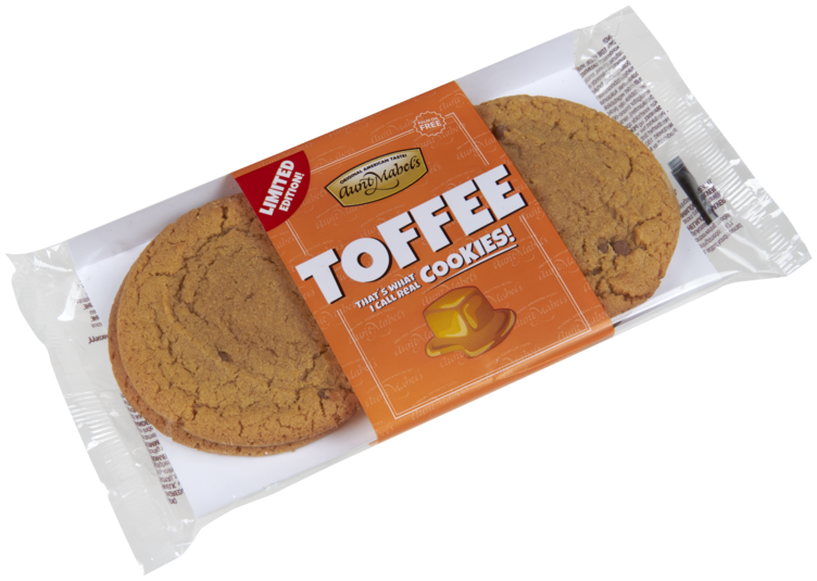 Toffee Cookies 4pk 180g Aunt Mabels - Bilde 2