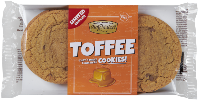 Toffee Cookies 4pk 180g Aunt Mabels - Bilde 3