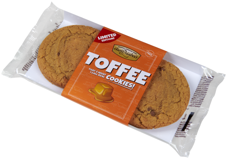 Toffee Cookies 4pk 180g Aunt Mabels - Bilde 4