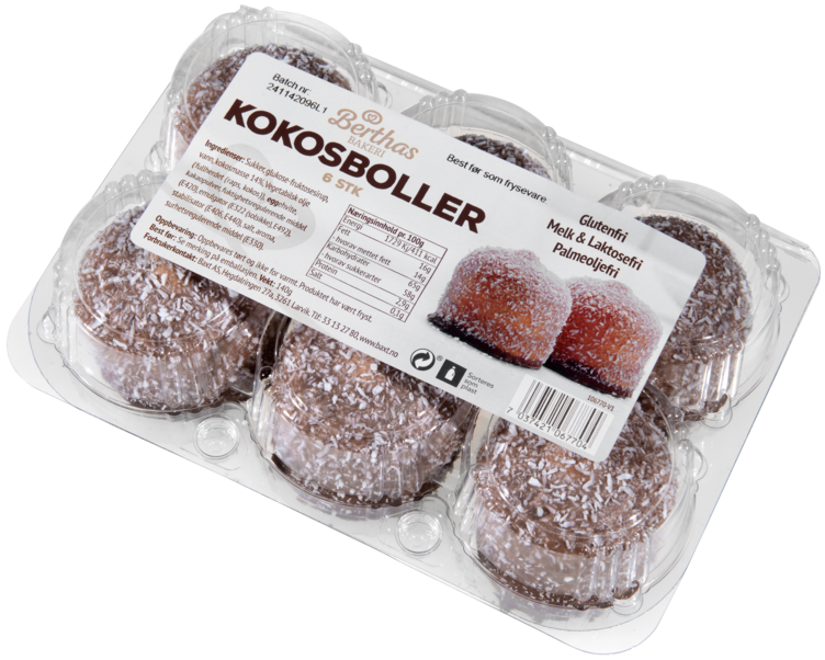 Kokosboller 6pk 140g Berthas - Bilde 4