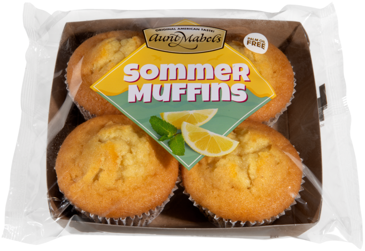Muffins Lemon 4pk 280g Aunt Mabels