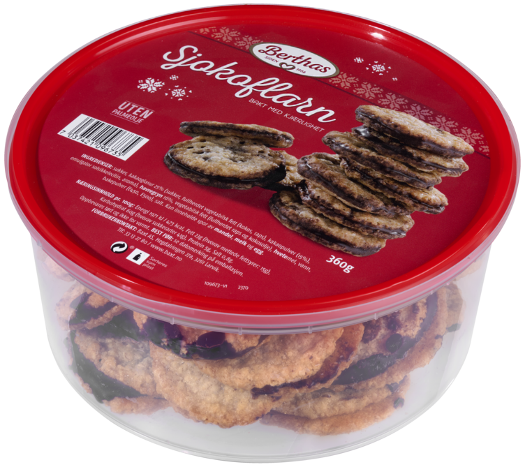 Sjokoflarn 360g Berthas - Bilde 3