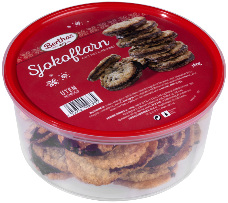 Sjokoflarn 360g Berthas - Bilde 2