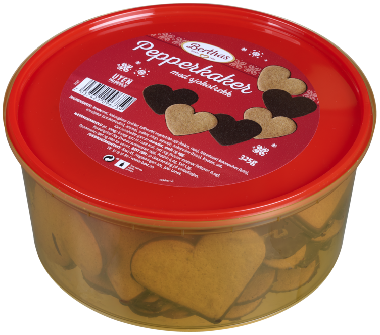 Pepperkaker m/Sjokotrekk 325g Berthas - Bilde 3