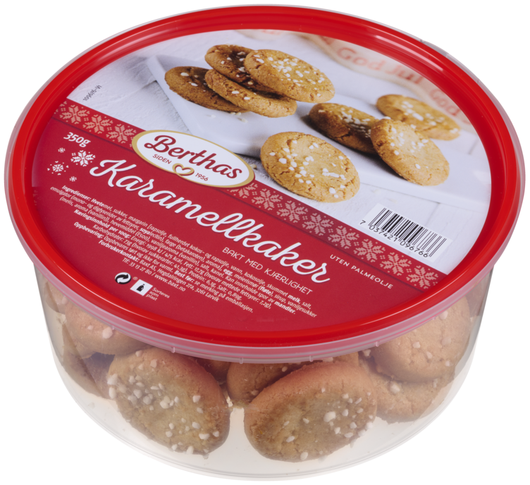 Karamellkaker 350g Berthas - Bilde 3