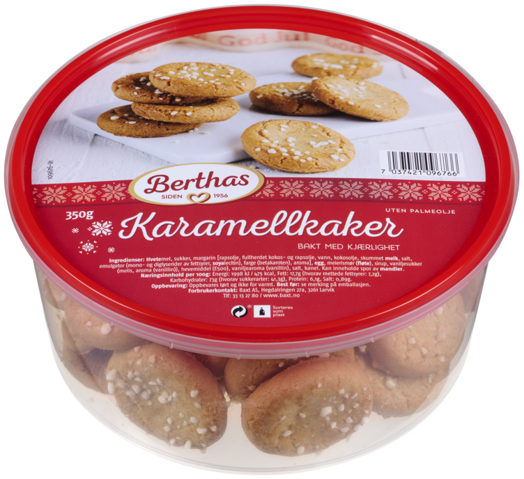 Karamellkaker 350g Berthas