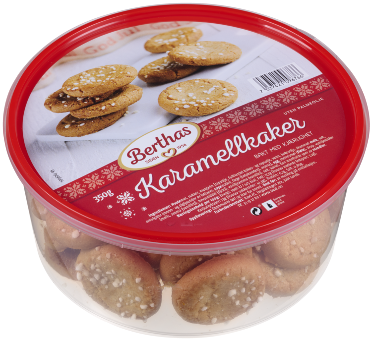 Karamellkaker 350g Berthas - Bilde 2