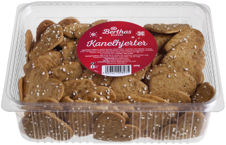 Kanelhjerter 500g Berthas