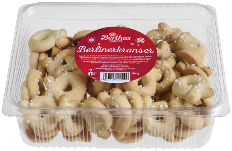 Berlinerkranser 600g Berthas