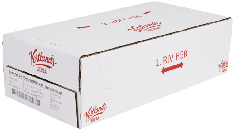 Lefse 1pk 35g Vestlandslefsa - Bilde 2