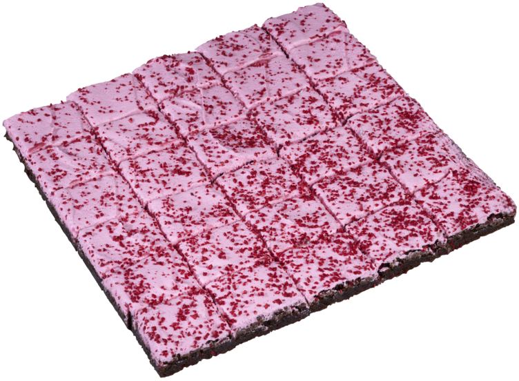 Brownie Bringebær Lakris 30biter Vegansk Delicato