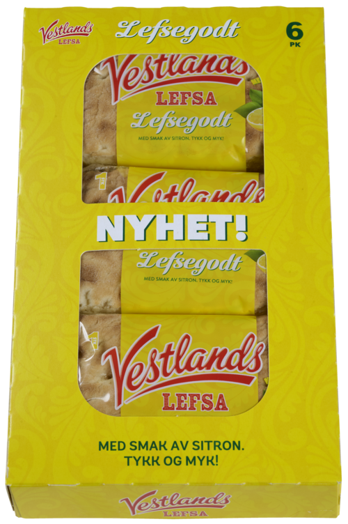 Singelpakkede Lefser Sitron 345g Vestlandslefsa