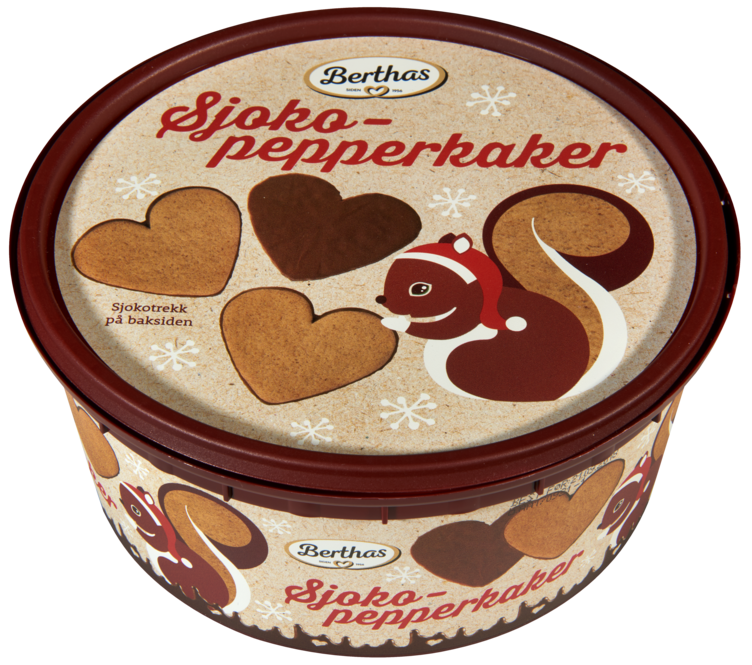 Sjokopepperkaker 330g Berthas